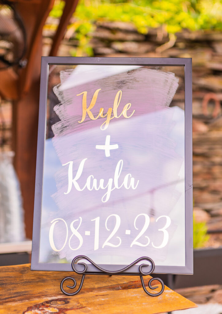 wedding date signs