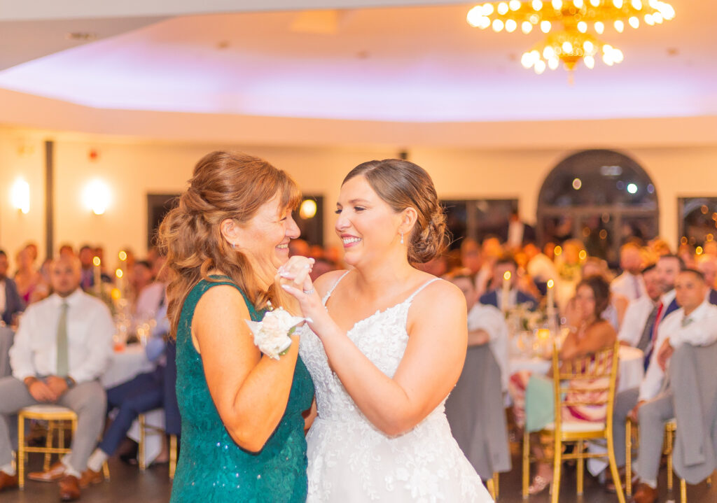 Bride and mother of the bride share a mother and bride dance.