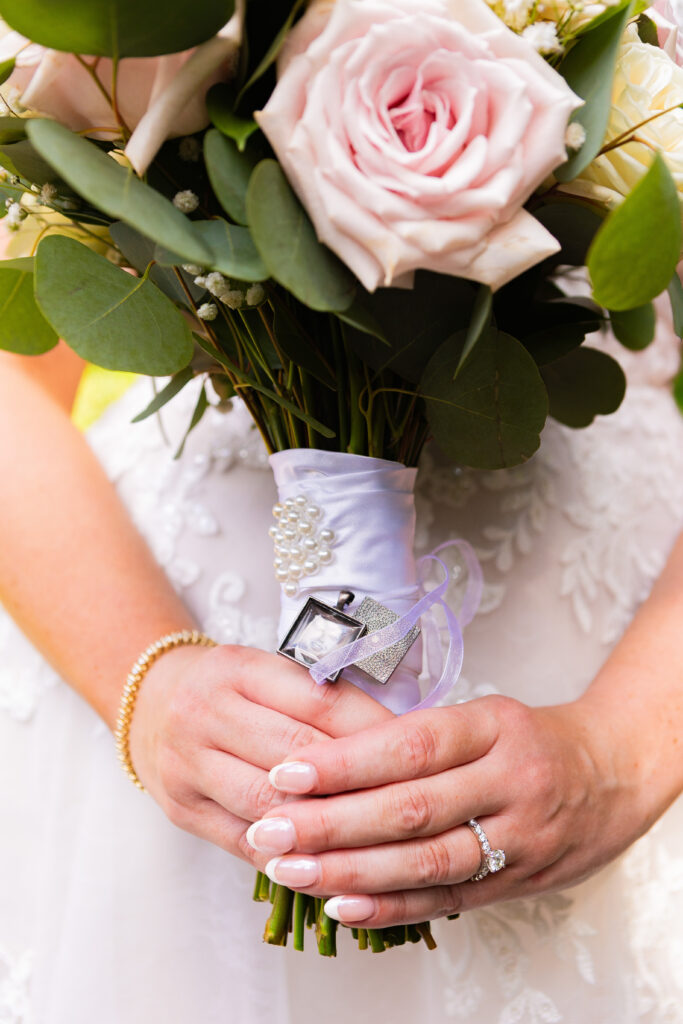 Bride's bouquet from a New Hampshire wedding florist.