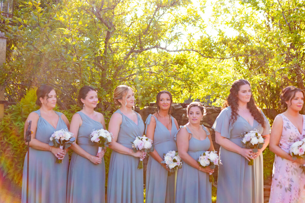 Bridesmaids at a NH wedding.