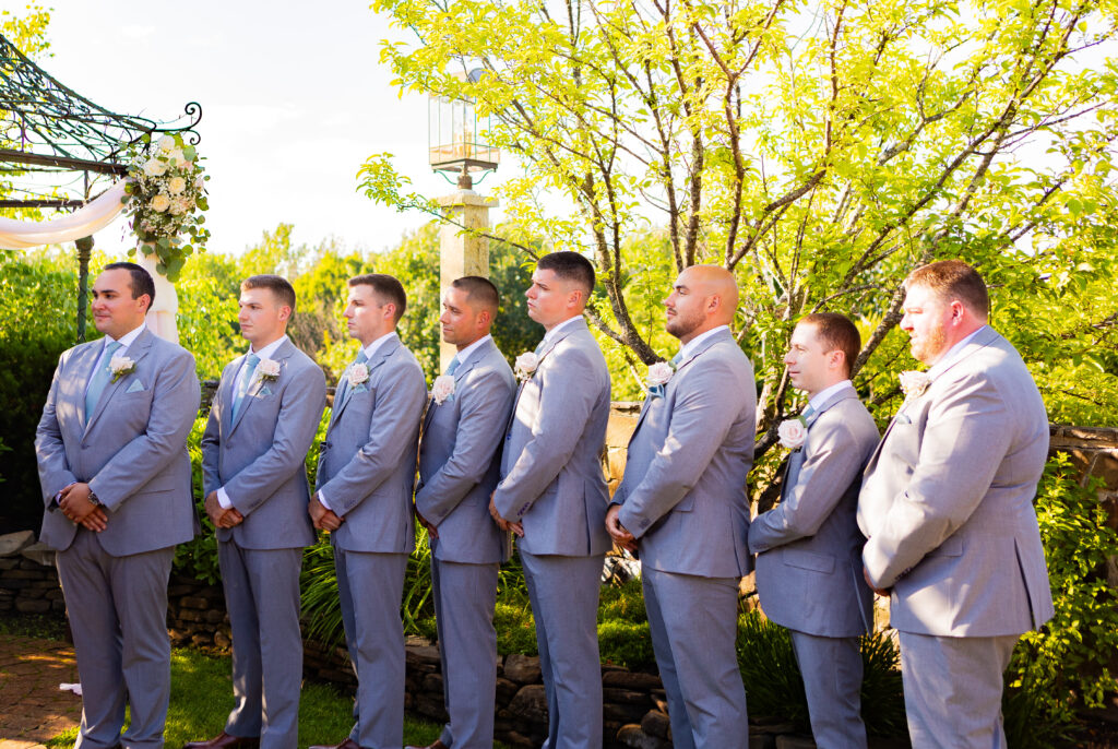 Groomsmen at a NH wedding.