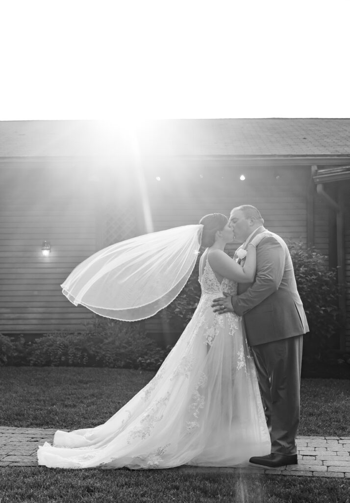 Golden hour veil photos.