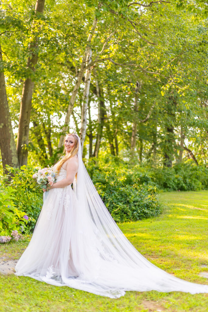 Bridal gowns in New England.