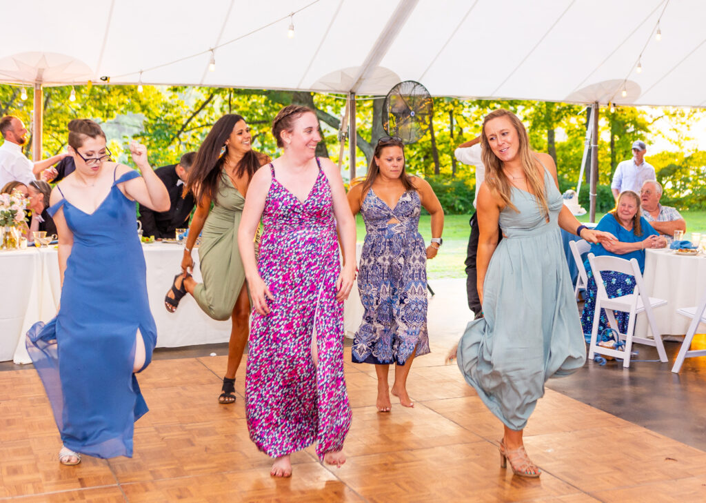 Guests dancing at Stone Garden.