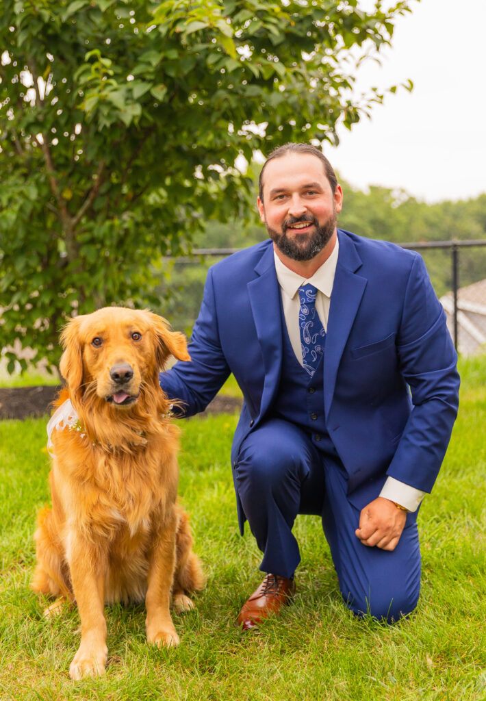 The dog and the groom