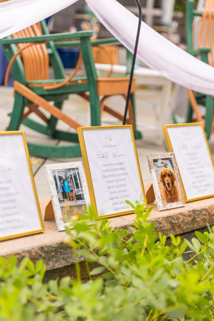 Wedding table numbers