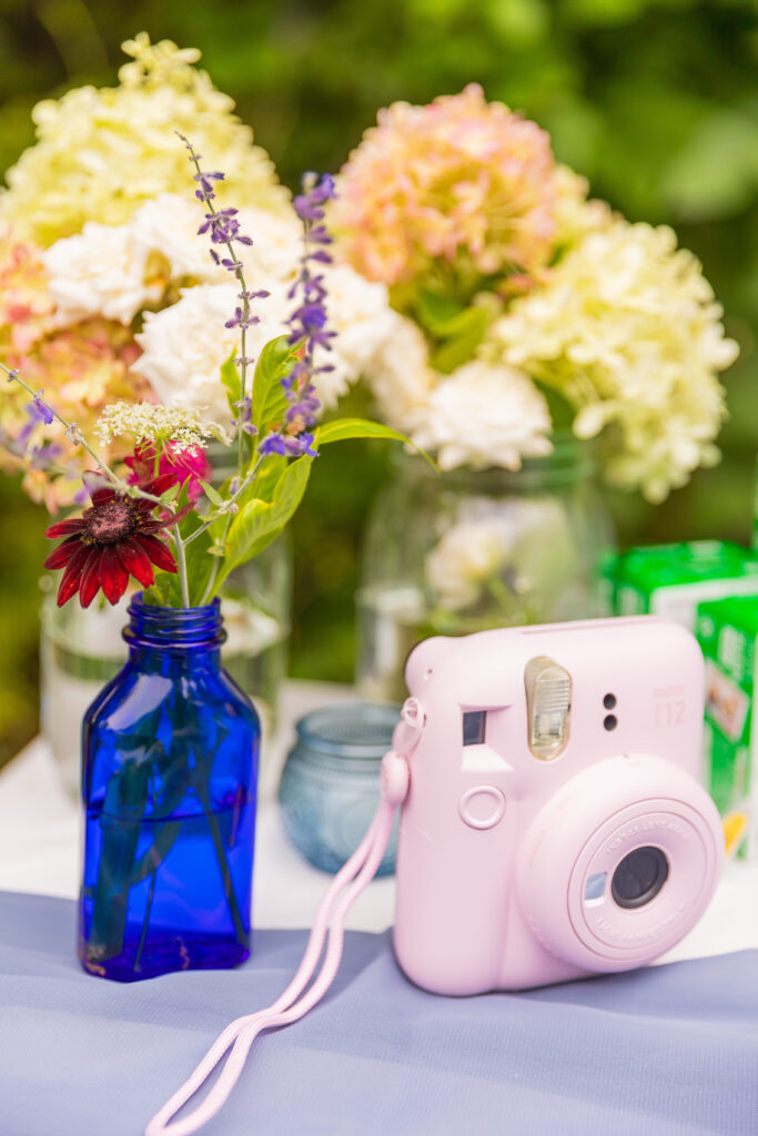 Polaroid camera at a NH wedding.