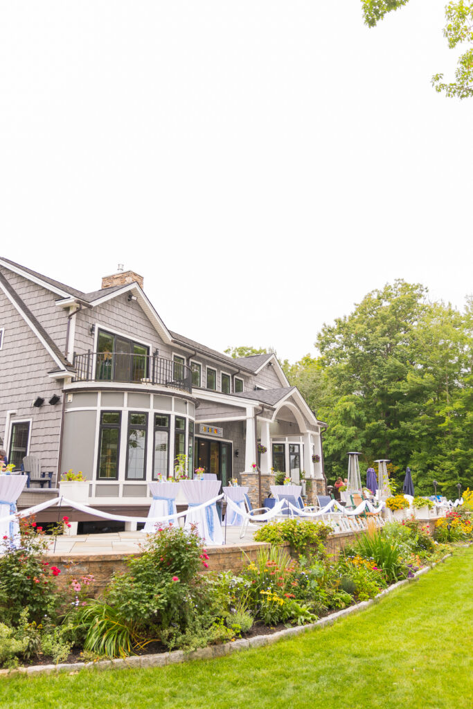 Backyard wedding in Laconia, NH.