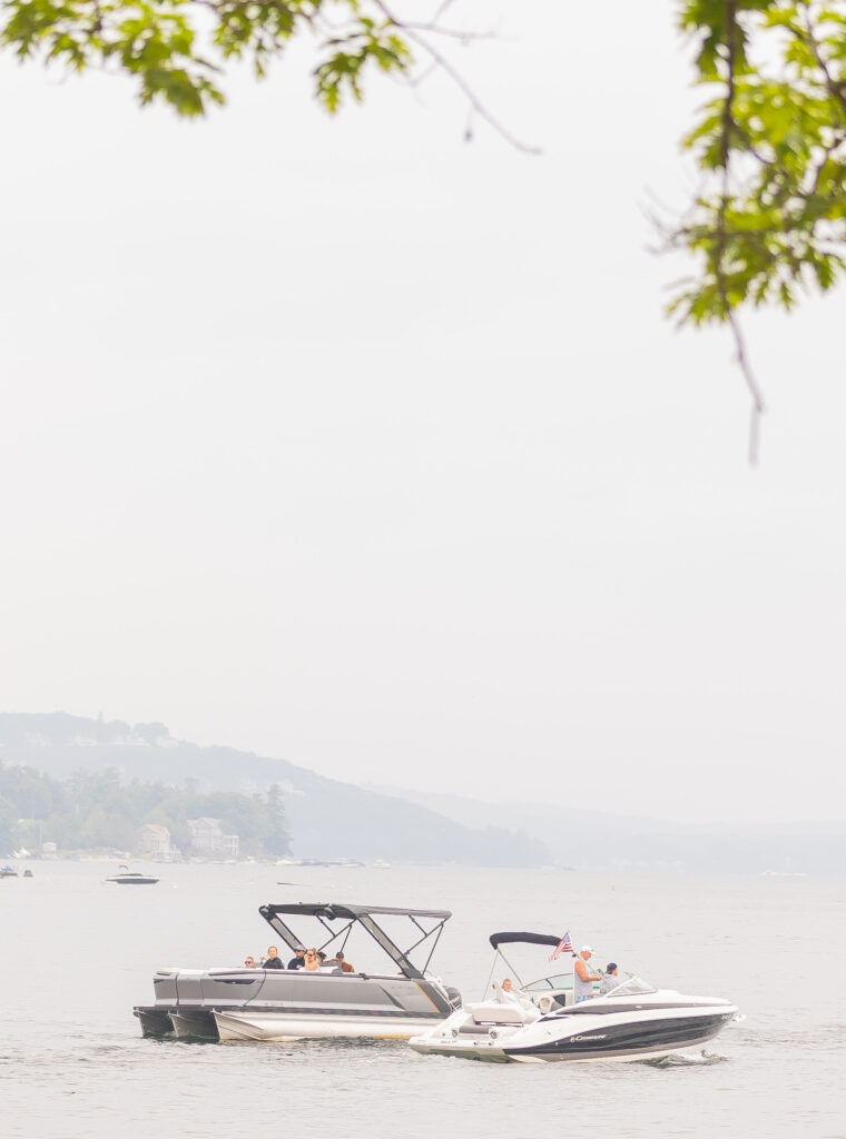 NH Tiki Boat Weddings on Lake Winnipesaukee