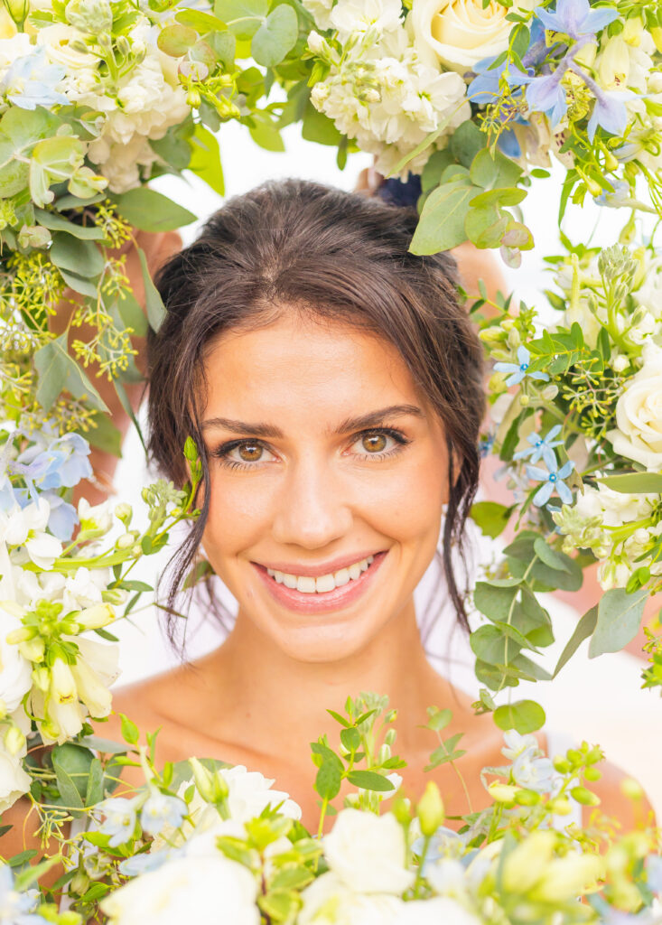 Bride at a wedding lake winnipesasukee NH