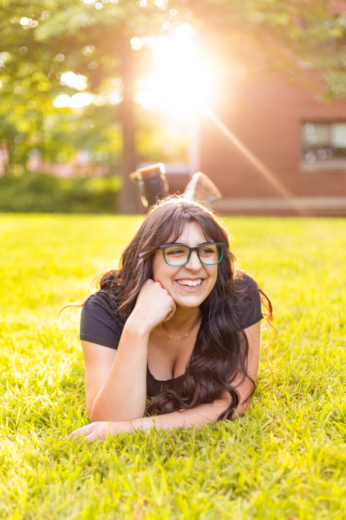 Plymouth NH Senior photos at Plymouth State University