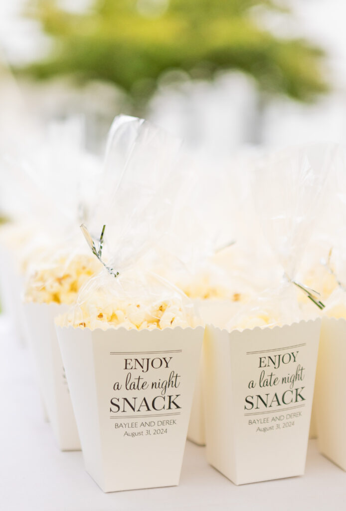 wedding snacks at a NH wedding