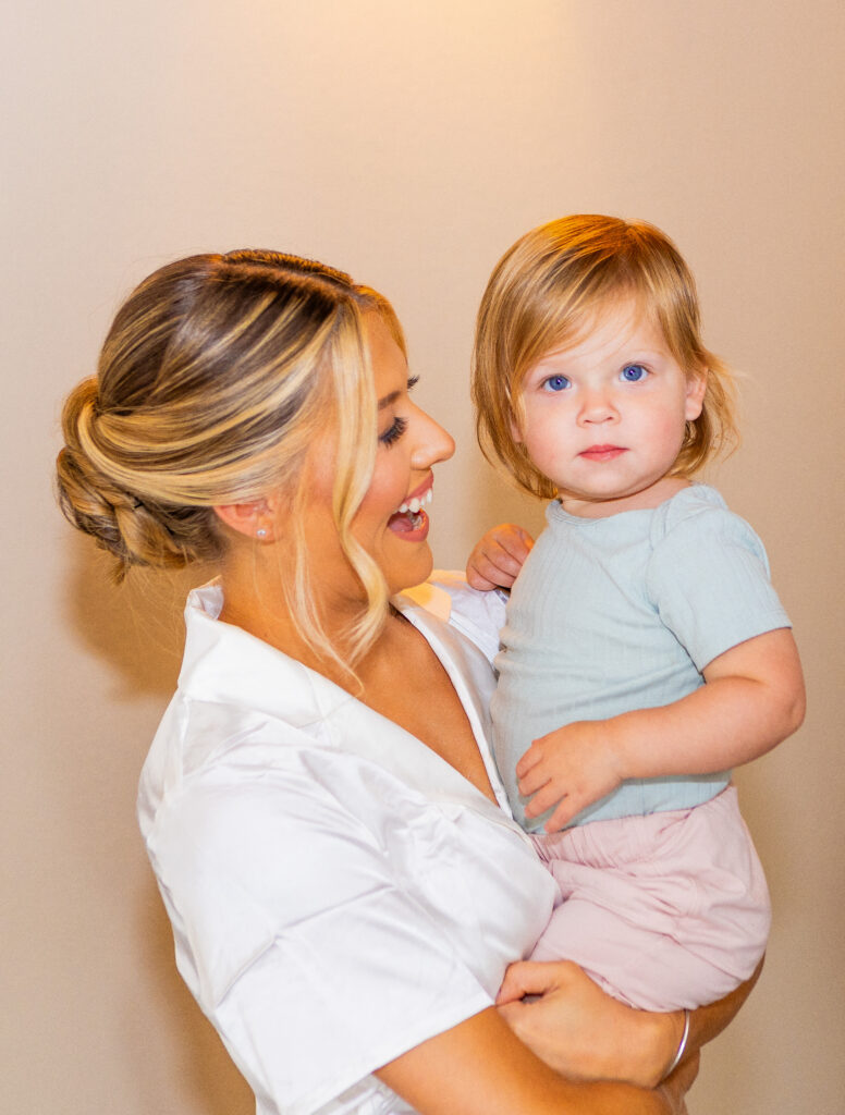 Bride and her daughter