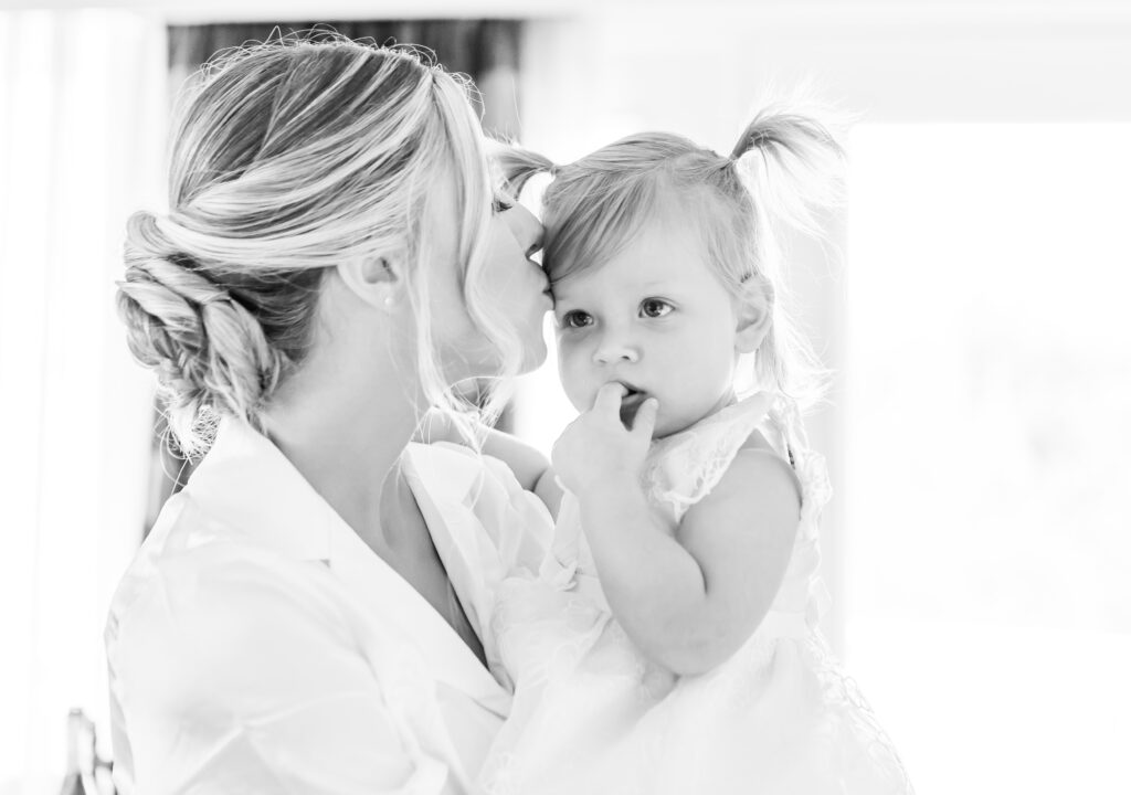 bride and her daughter at a NH wedding venue