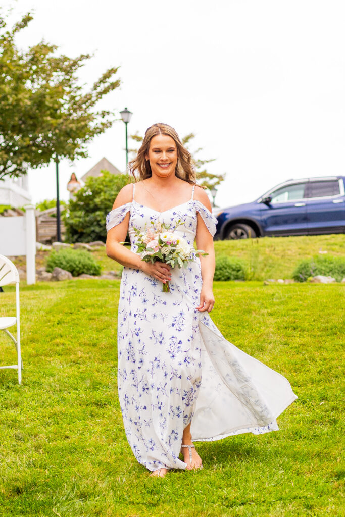 bridesmaid at a wedding in NH