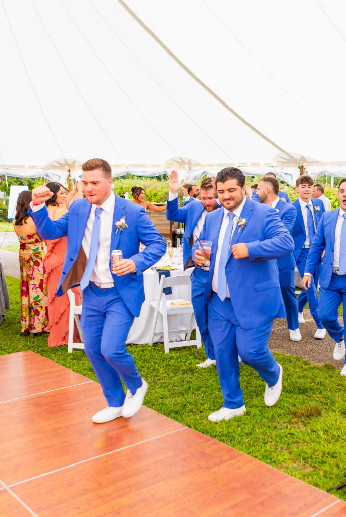 groomsmen are ready to party 