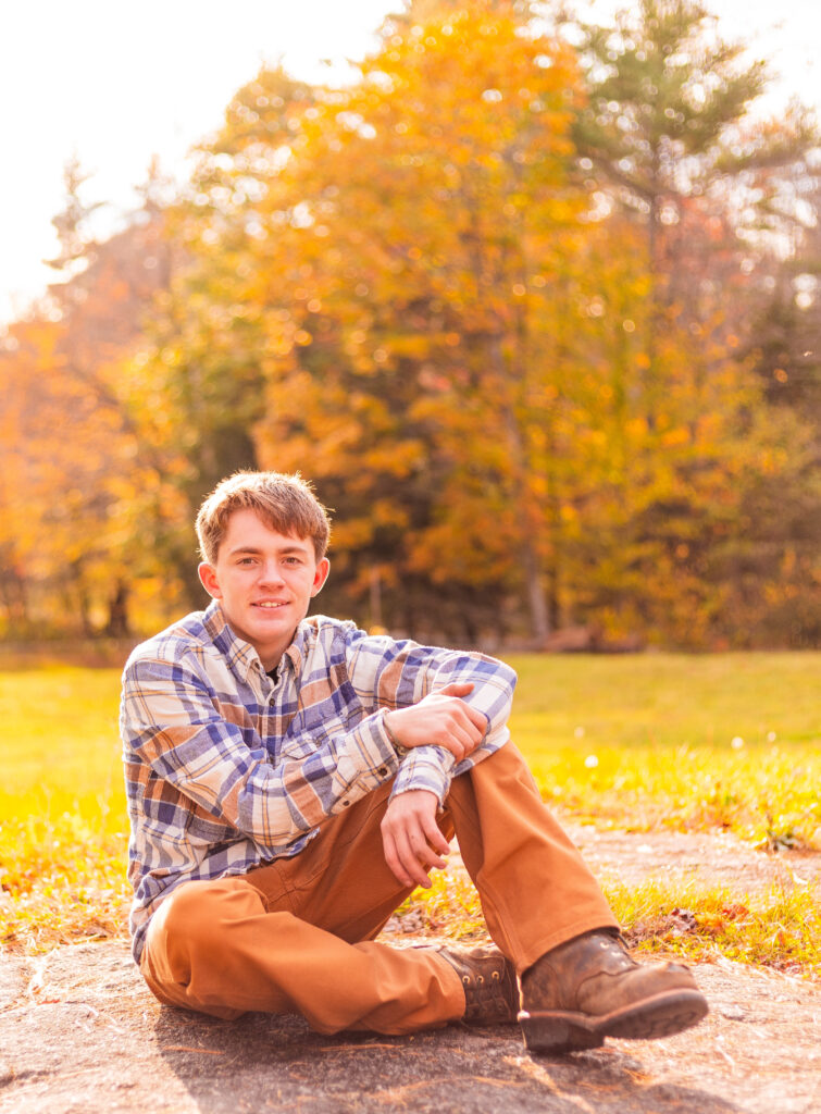 fall senior session in New Hampshire