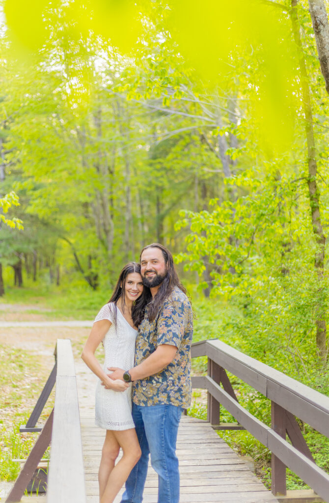 Spring engagement session at Lake Winnipesaukee in Gilford, NH.