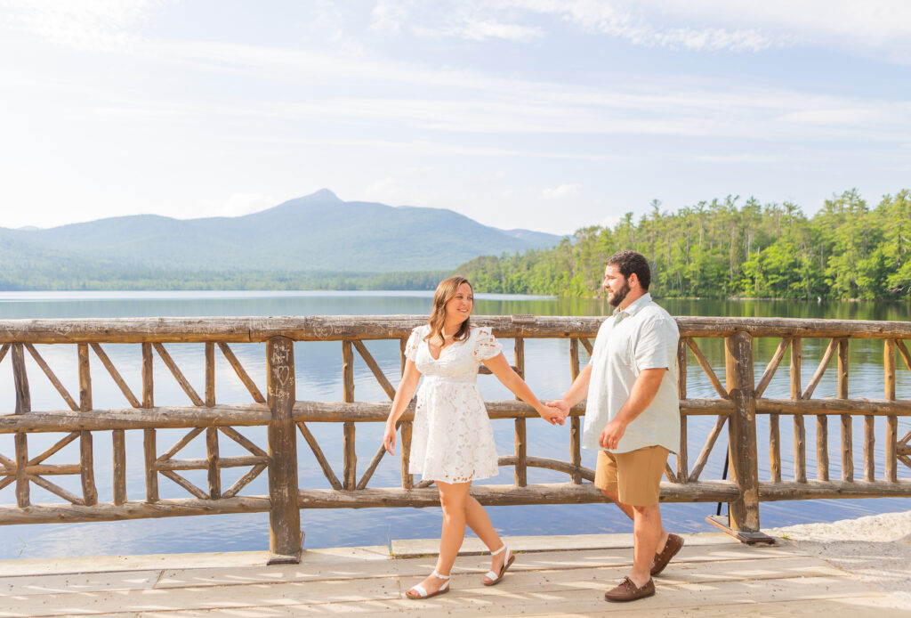 An engagement session at Chocorua Lake in Tamworth, New Hampshire.